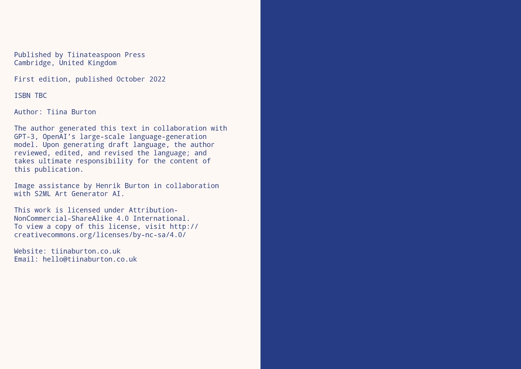 The book end papers.