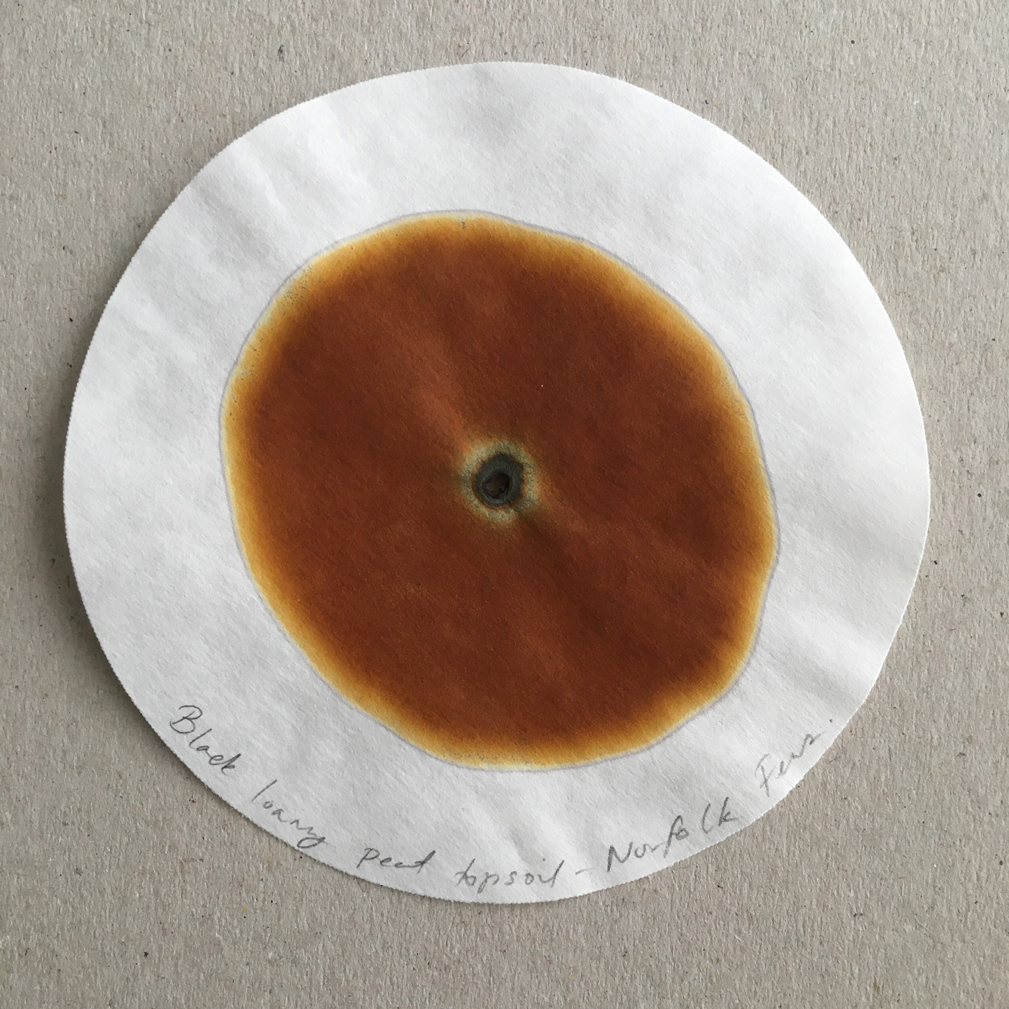 Black loamy peat front