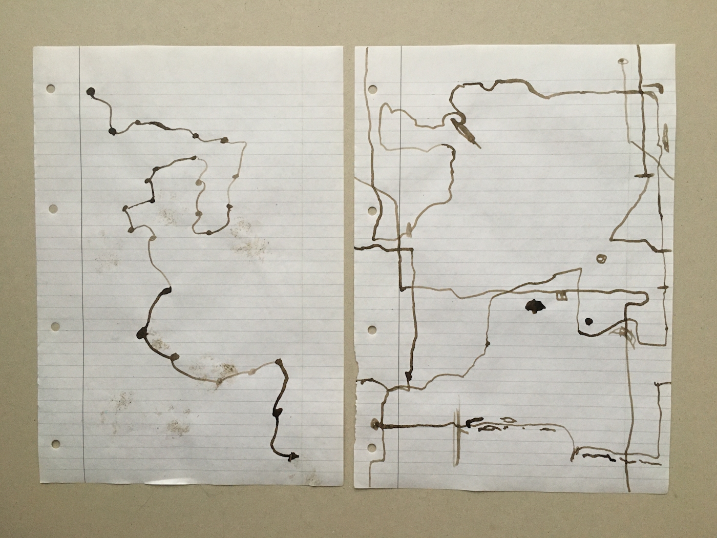 My drawing, with extra cat footprints