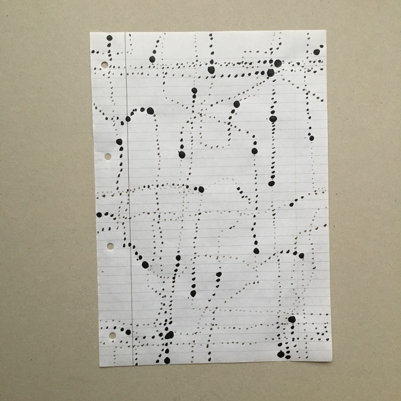 Imagining my walk path in drawing