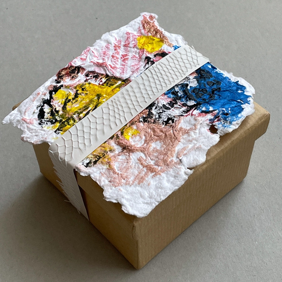 Touch artwork boxed and ready to post